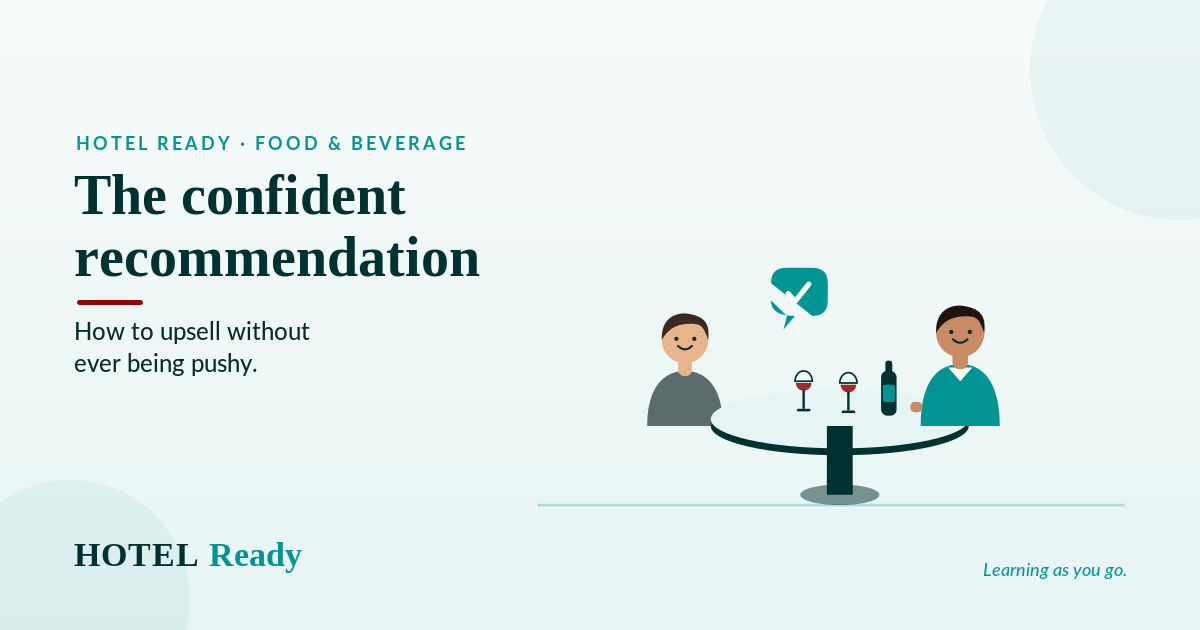 The confident recommendation: how to upsell without ever being pushy — HOTEL Ready