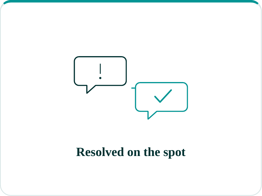 Resolved on the spot